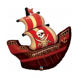 Globo barco pirata cumpleaños 102 cm