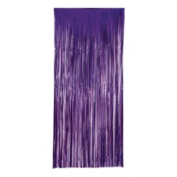 Cortina morado metalizada 1x240 cm