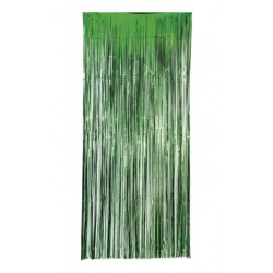 Cortina verde metalizada 1x240 cm