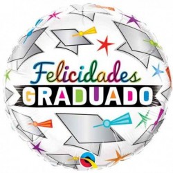 Globo felicidades graduado 45 cm