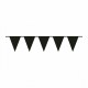 Guirnalda banderines triagulares negros 10 mt
