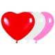 Globos corazones 15 cm 50 uds rojos rosas y blancos