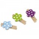 Pinzas deco clips daisy 6 unidades