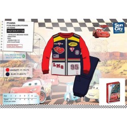 Pijama cars de invierno para niño varias tallas y colores ROJO 3 AÑOS