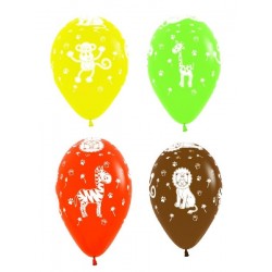 Globos animales de la jungla 10 uds