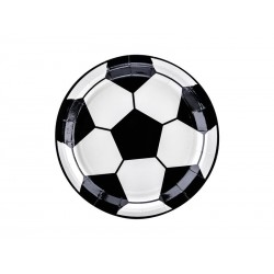 Platos balon de futbol 18 cm 6 uds