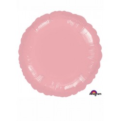 Globo redondo rosa foil 45 cm
