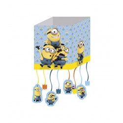 Pinata minions para cumpleanos 27 x 21 cm