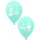 Globos Primera comunion satin azul 12 uds 30 cm nino