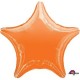 Globo estrella naranja 46 cm para helio o aire