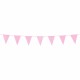 Banderin triangular rosa 3 metros
