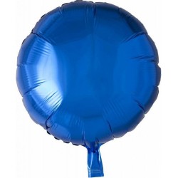 Globo redondo color azul marino 46 cm helio o aire