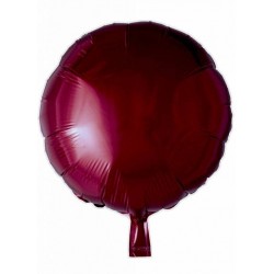 Globo redondo color granate 46 cm helio o aire