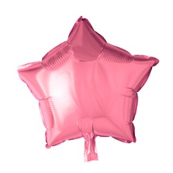 Globo estrella color rosa 46 cm helio o aire