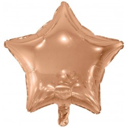 Globo estrella color rosa dorado 46 cm helio o aire