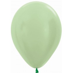 Globo Sempertex R12 30 cm Satin verde 12 uds