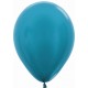 Globo Metal azul caribe Sempertex R12 30 cm 12 uds