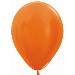 Globo Metal naranja Sempertex R12 30 cm 12 uds