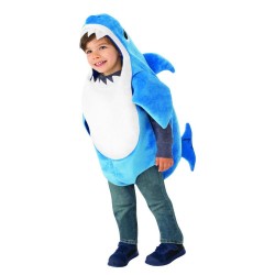 Disfraz Daddy Shark tiburon azul baby shark 3 4 anos