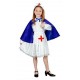 Disfraz enfermera blanca con capa azul nina talla 5 6 anos