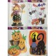 Pegatinas cristal halloween gatos