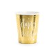 Vasos ano nuevo dorado cotillon 6 uds