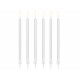 Velas cumpleanos blancas largas 125 cm