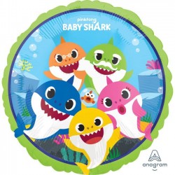 Globo Baby Shark 45 cm helio o aire