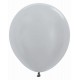 Globo R18 plata Sempertex 45 cm 6 uds