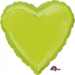 Globo corazon verde 45 cm helio o aire