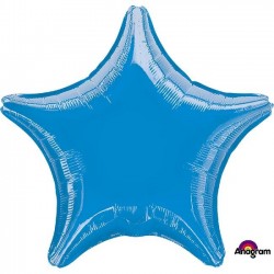 Globo estrella azul foil para helio 45 CM