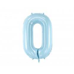 Globo numero azul pastel 86 cm helio o aire
