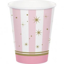 Vasos Bailarina 8 uds rosas y estrellas