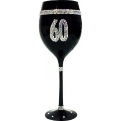 Copa de vino 60 cumpleaños en estuche regalo