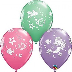 Globos Sirenas 6 uds de 30 cm