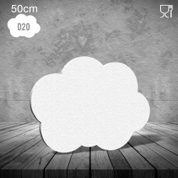 Nube blanca 50x36x4 cm corcho