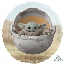 Globo baby Yoda mandalorian 45 cm helio o aire