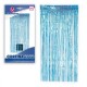 Cortina Flecos azul celeste brillantes 2x1 metro