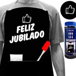 Delantal feliz jubilado