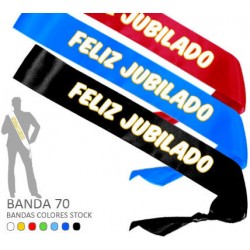 Banda feliz jubilado 7 cm ancho