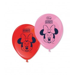 Globos Minnie Mouse 8 uds 28 cm
