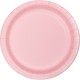 Platos carton rosa pastel 8 uds 18 cm