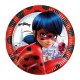 Platos Ladybug compostables 8 uds 23 cm