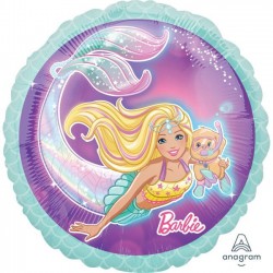 Globo Barbie Sirena 45 cm helio o aire