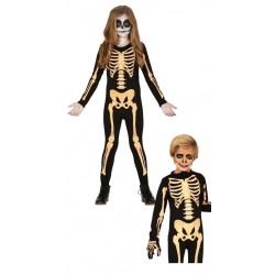 Disfraz esqueleto justo para niño