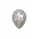 Globos Mi Bautizo plata 12 uds 30 cm