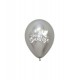 Globos Mi Bautizo plata 12 uds 30 cm