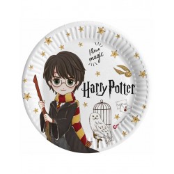 Platos Harry Potter 8 uds 23 cm compostables