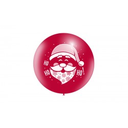 Globo Santa Claus rojo 60 cm unidad