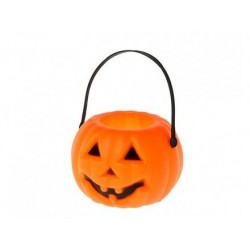 Calabaza con luz 8 cm para decoracion halloween barata